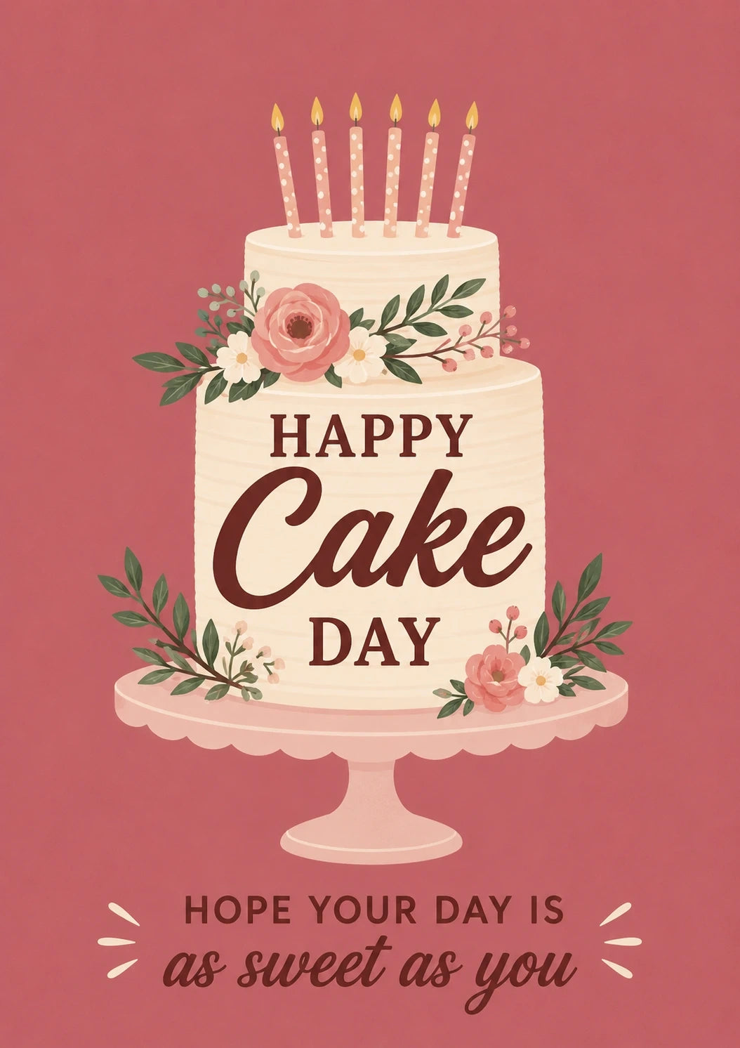 Birthdays - Personalised Card — with punch holes