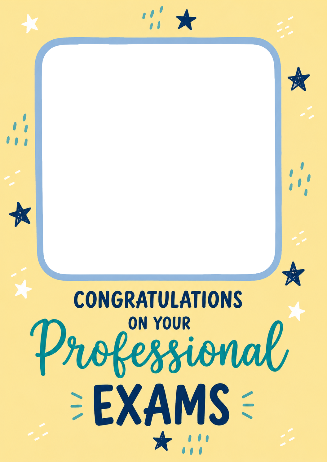 Stars Congratulations on Your Exams Photo Upload Congratulations Card