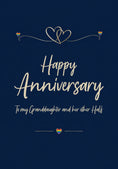 Load image into Gallery viewer, Rainbow Hearts Granddaughter and Her Other Half Anniversary Card
