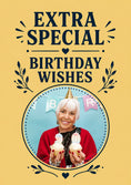 Load image into Gallery viewer, Extra Special Birthday Wishes Photo Upload 90th Birthday Card for Her
