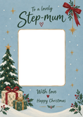 Load image into Gallery viewer, Lovely Step-Mum Snowy Scene Photo Upload Christmas Card for Her

