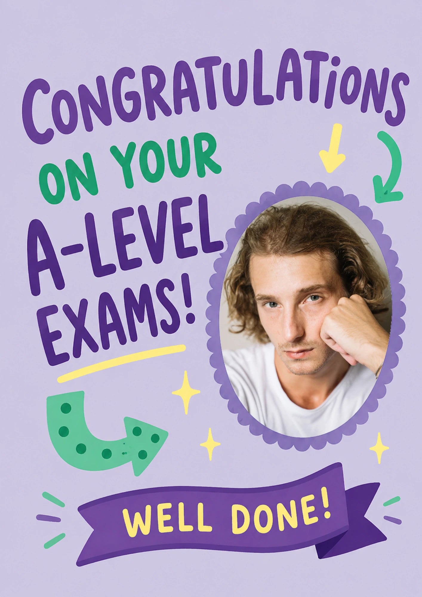 Congratulations On Your A-Level Exams Photo Upload Congratulations Card