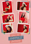 Load image into Gallery viewer, Retro Polaroid Collage Photo Upload Birthday Card
