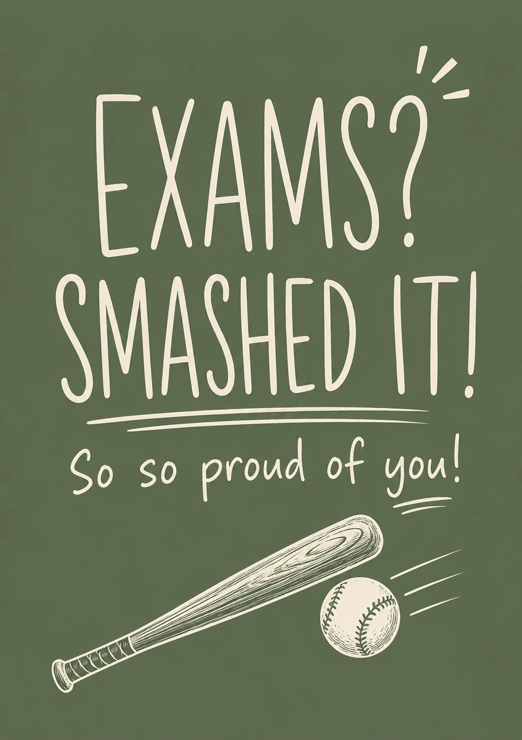 Congratulations - Personalised Card — with punch holes