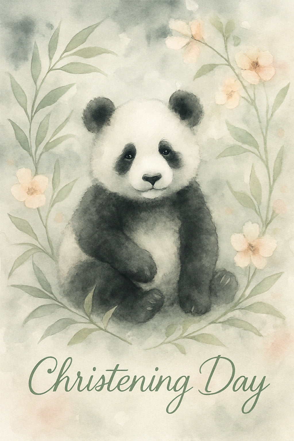Christening Personalised Card