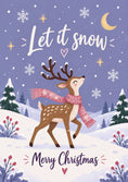 Load image into Gallery viewer, Christmas - Personalised Card — with punch holes
