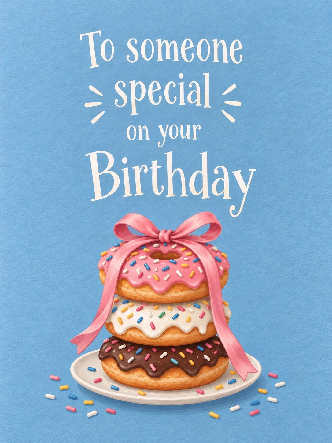 Birthdays - Personalised Card — with punch holes