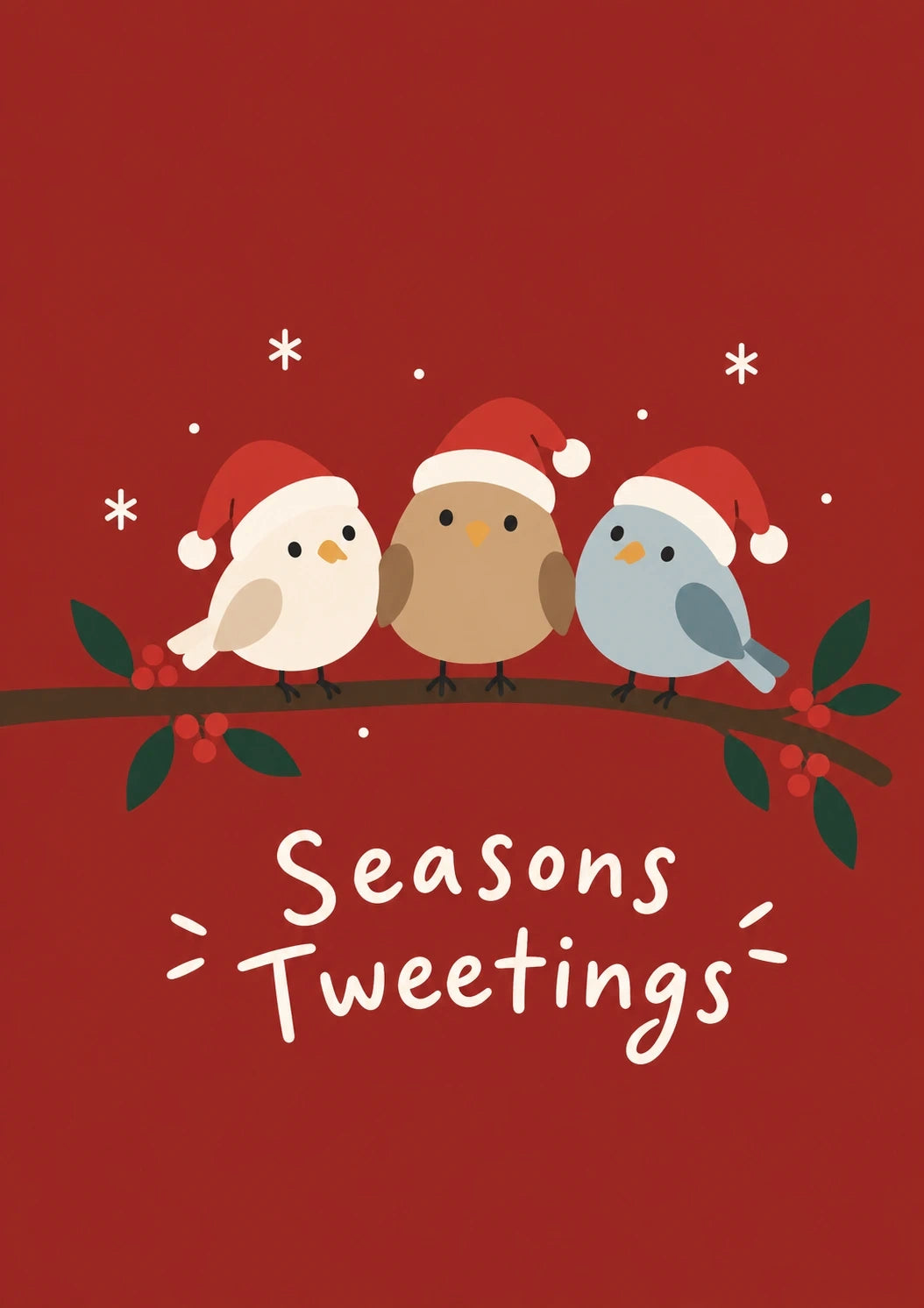 Christmas - Personalised Card — with punch holes
