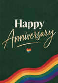 Load image into Gallery viewer, Anniversary - Personalised Card — with punch holes

