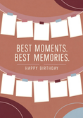 Load image into Gallery viewer, Birthdays - Personalised Card — with punch holes
