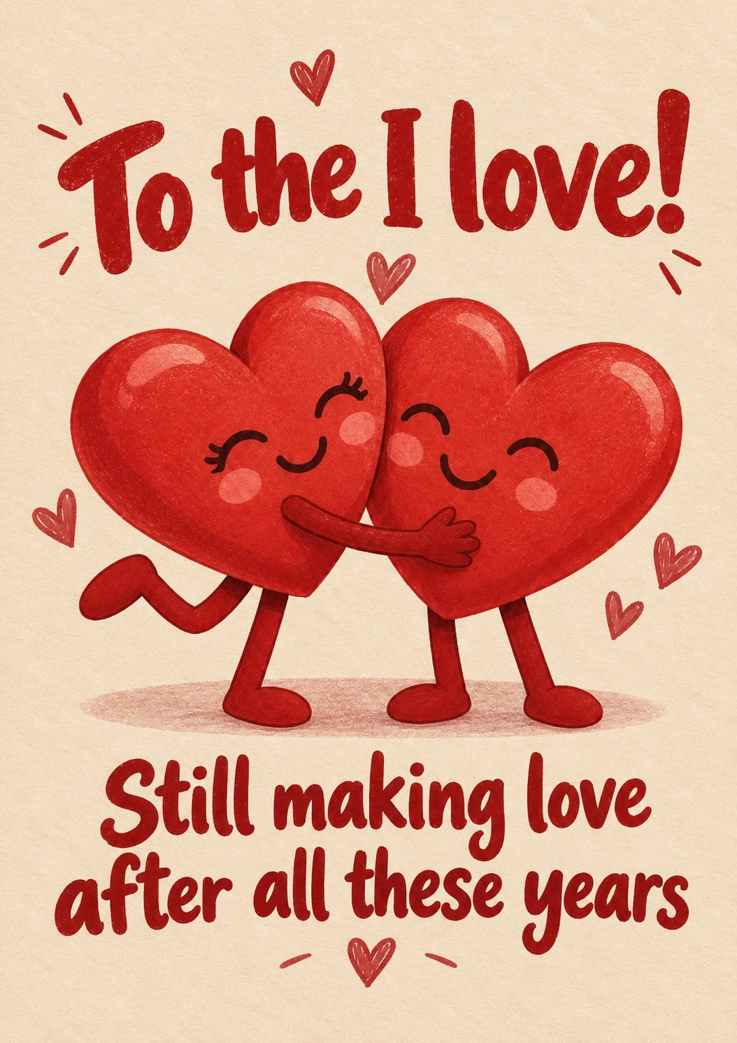 Valentine's day - Personalised Card — with punch holes