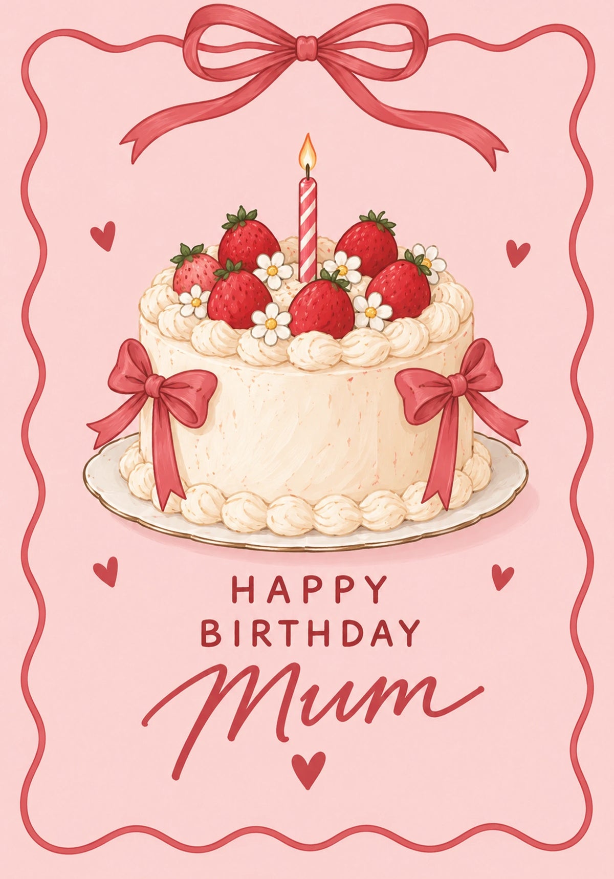 Birthdays - Personalised Card — with punch holes