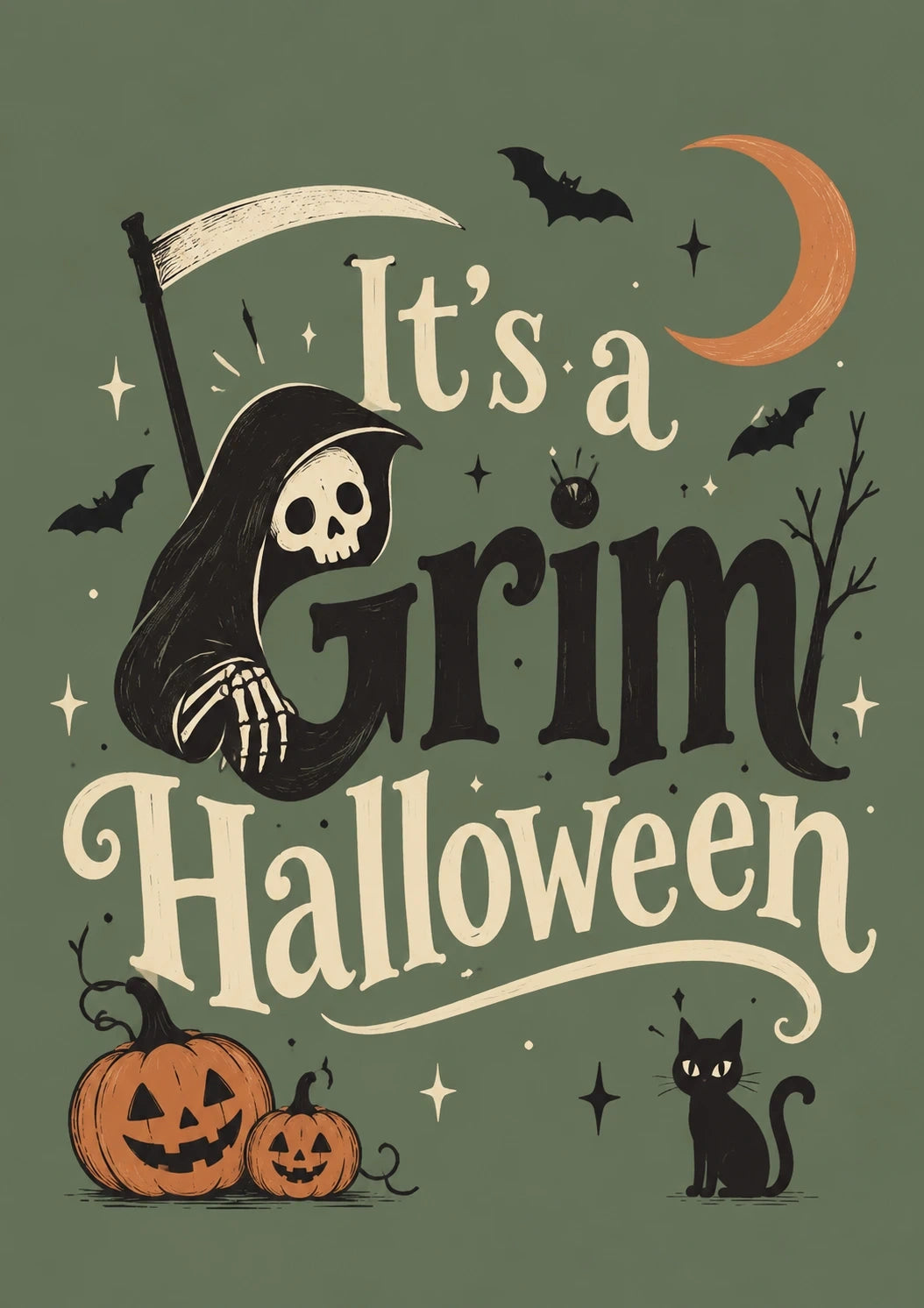 Halloween - Personalised Card — with punch holes