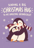 Load image into Gallery viewer, Christmas - Personalised Card — with punch holes
