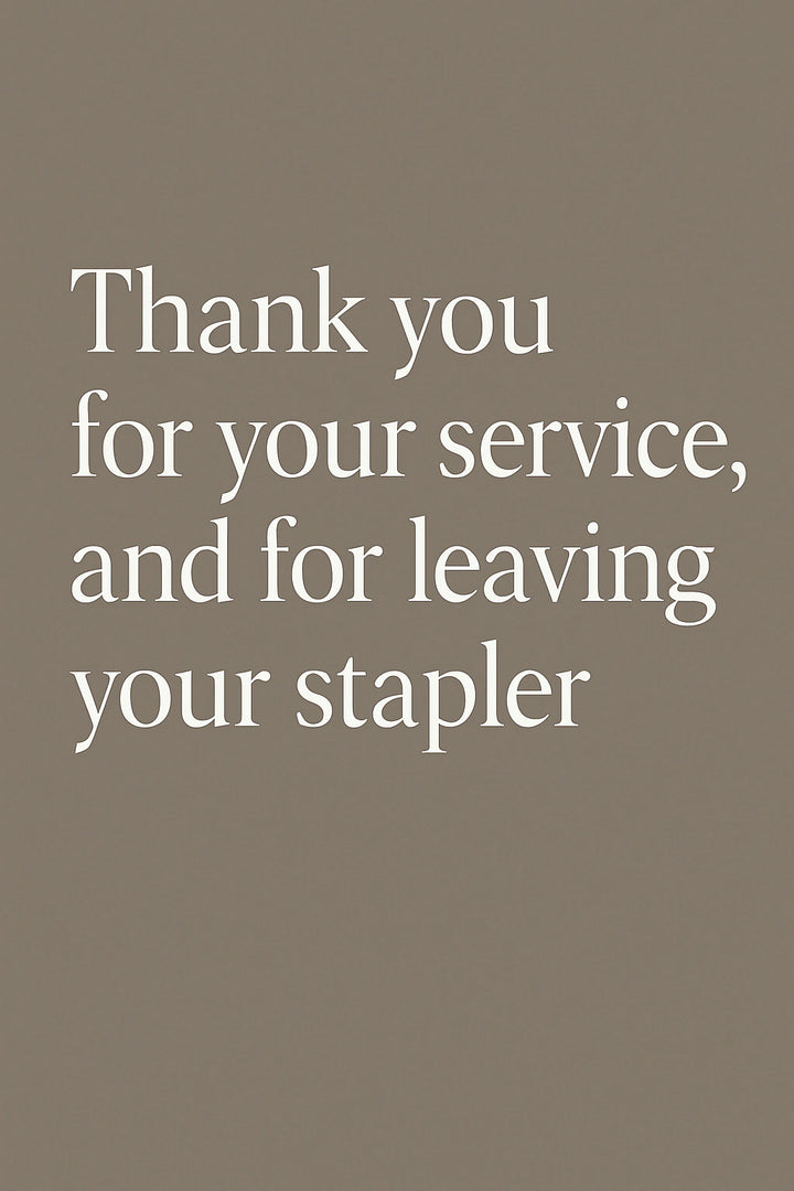 Retirement Personalised Card