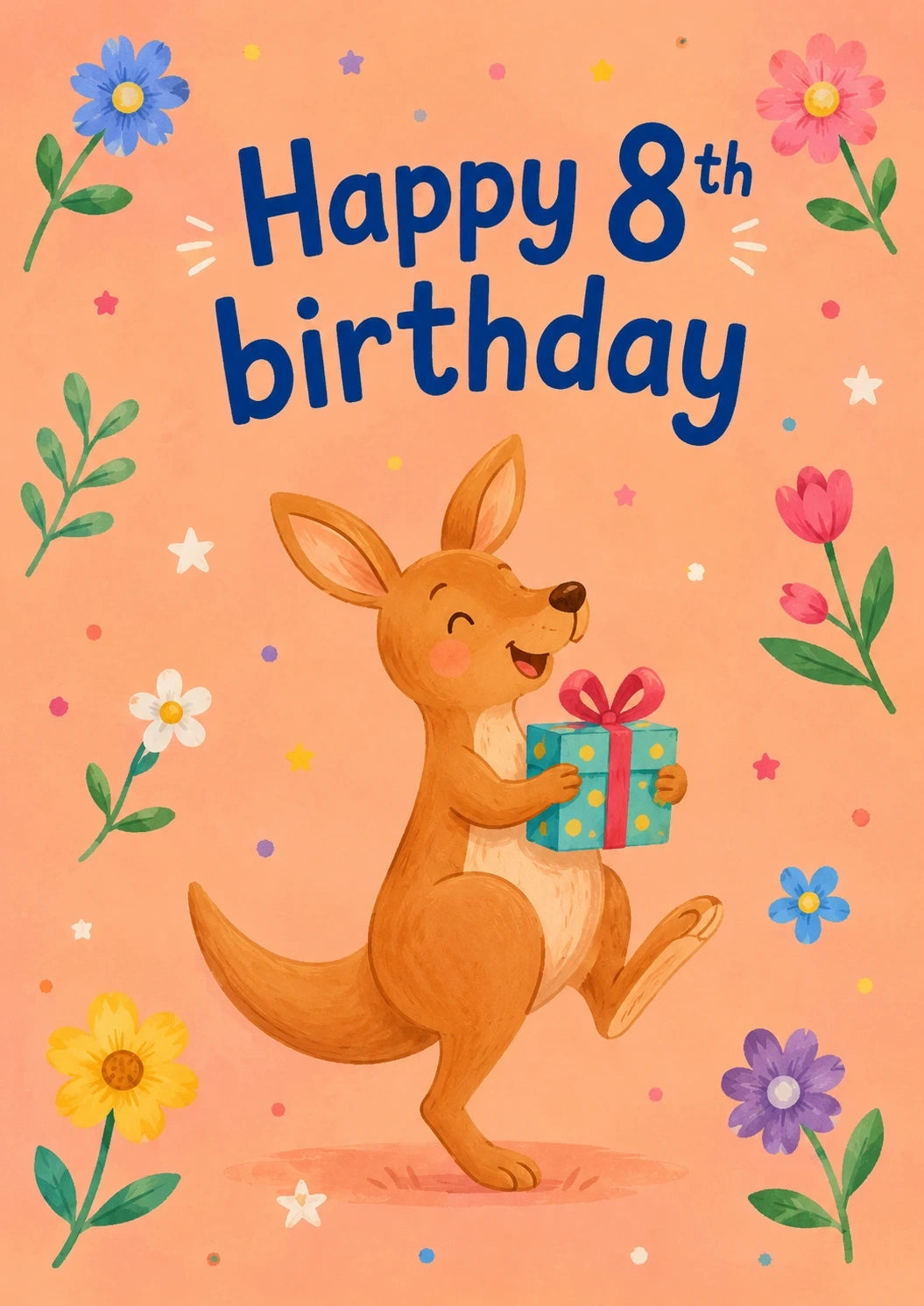 Birthdays - Personalised Card — with punch holes