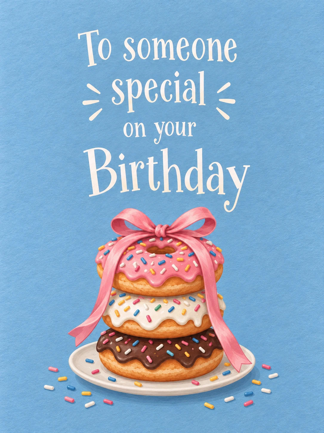 Stacked Sprinkle Donuts 19th Birthday Card for Her
