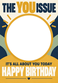 Load image into Gallery viewer, Funny Magazine Spoof Photo Upload Birthday Card
