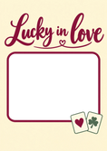 Load image into Gallery viewer, Lucky In Love Heart & Clover Photo Upload Anniversary Card
