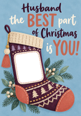 Load image into Gallery viewer, Husband Best Part of Christmas Photo Upload Christmas Card for Him
