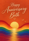 Load image into Gallery viewer, Rainbow Sunset Happy Anniversary Both Card
