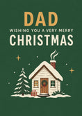 Load image into Gallery viewer, Cosy Snow Covered Cottage Christmas Card for Him
