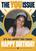 Load image into Gallery viewer, Funny Magazine Spoof Photo Upload Birthday Card
