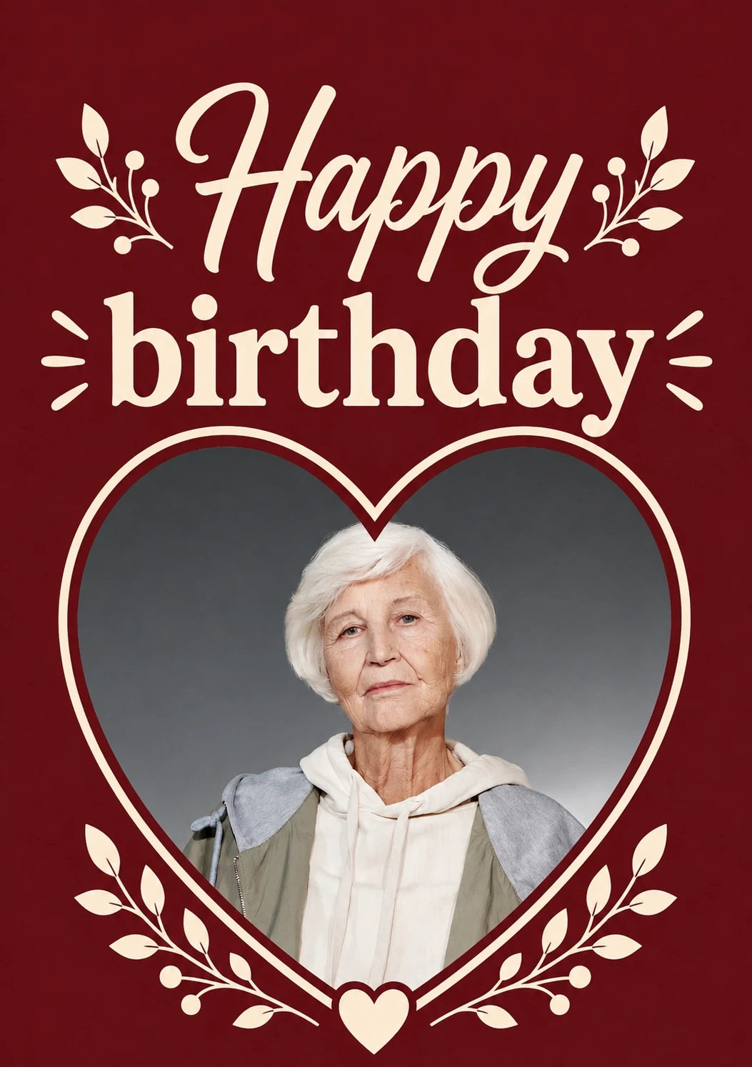 Birthdays - Personalised Card — with punch holes