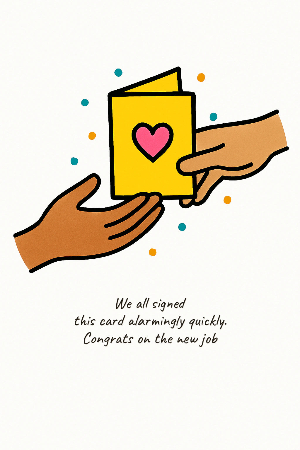 New job Personalised Card