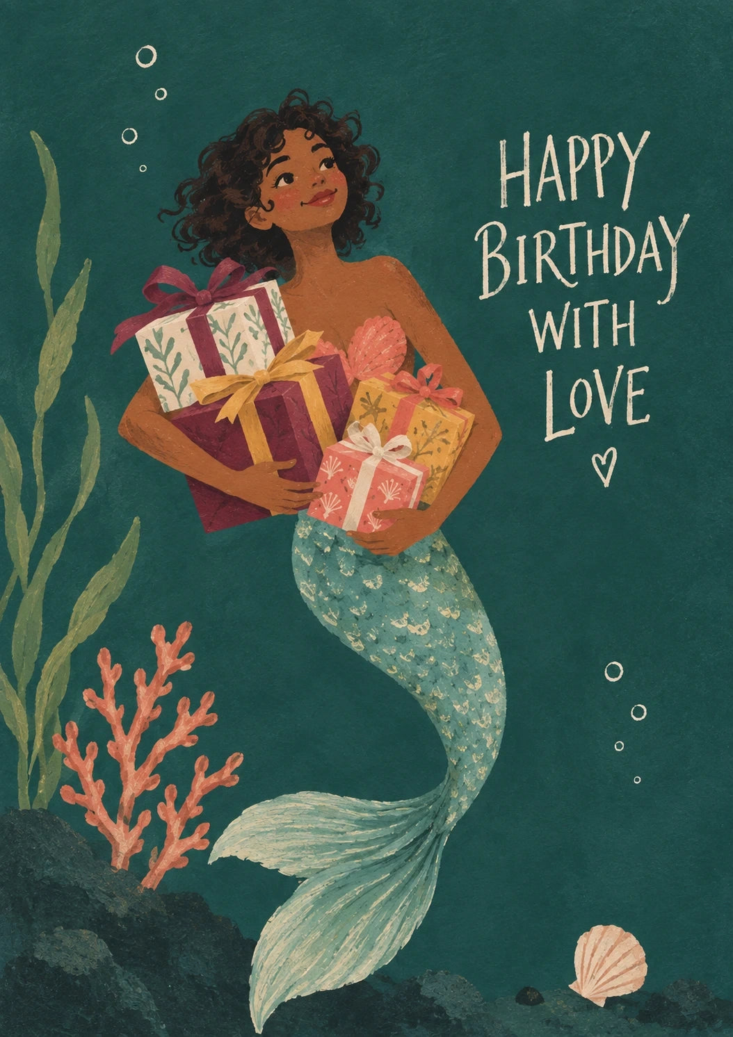 Birthdays - Personalised Card — with punch holes