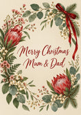 Load image into Gallery viewer, Christmas - Personalised Card — with punch holes

