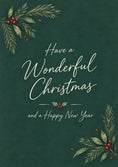 Load image into Gallery viewer, Christmas - Personalised Card — with punch holes
