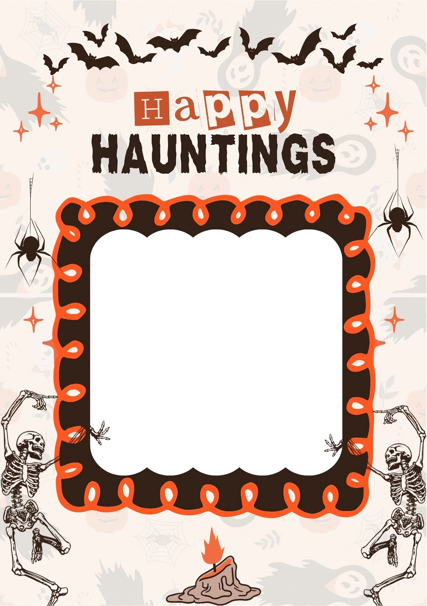 Halloween - Personalised Card — with punch holes