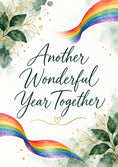 Load image into Gallery viewer, Anniversary - Personalised Card — with punch holes

