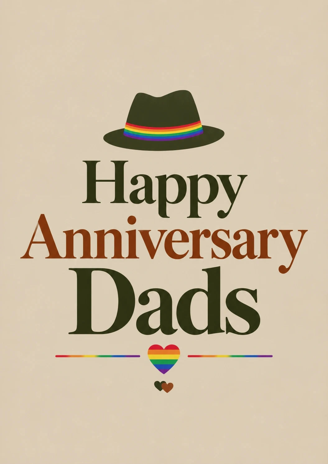 Anniversary - Personalised Card — with punch holes