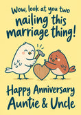 Load image into Gallery viewer, Anniversary - Personalised Card — with punch holes
