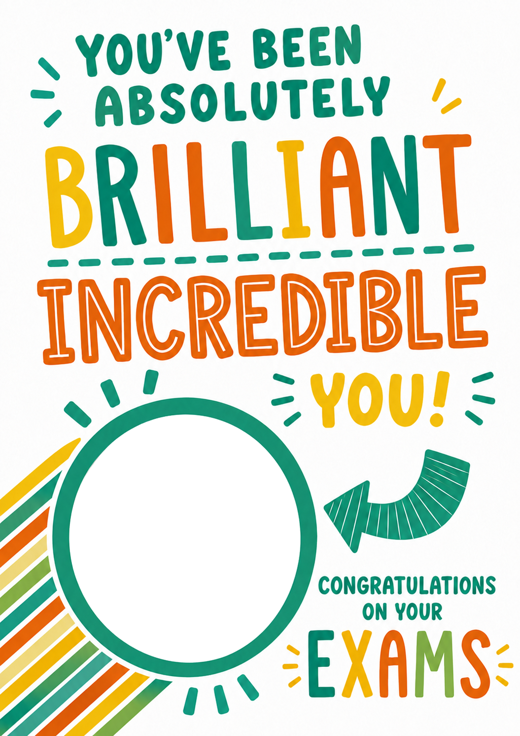 Brilliant Incredible You Photo Upload Congratulations Card