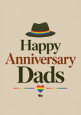 Load image into Gallery viewer, Rainbow Hat Happy Anniversary Dads Card
