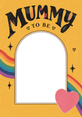 Load image into Gallery viewer, Rainbow Mummy To Be Photo Upload Birthday Card for Her
