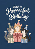 Load image into Gallery viewer, Cute Cats in Party Hats 18th Birthday Card
