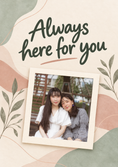 Load image into Gallery viewer, Always Here for You Photo Upload Sympathy Card for Sister In Law

