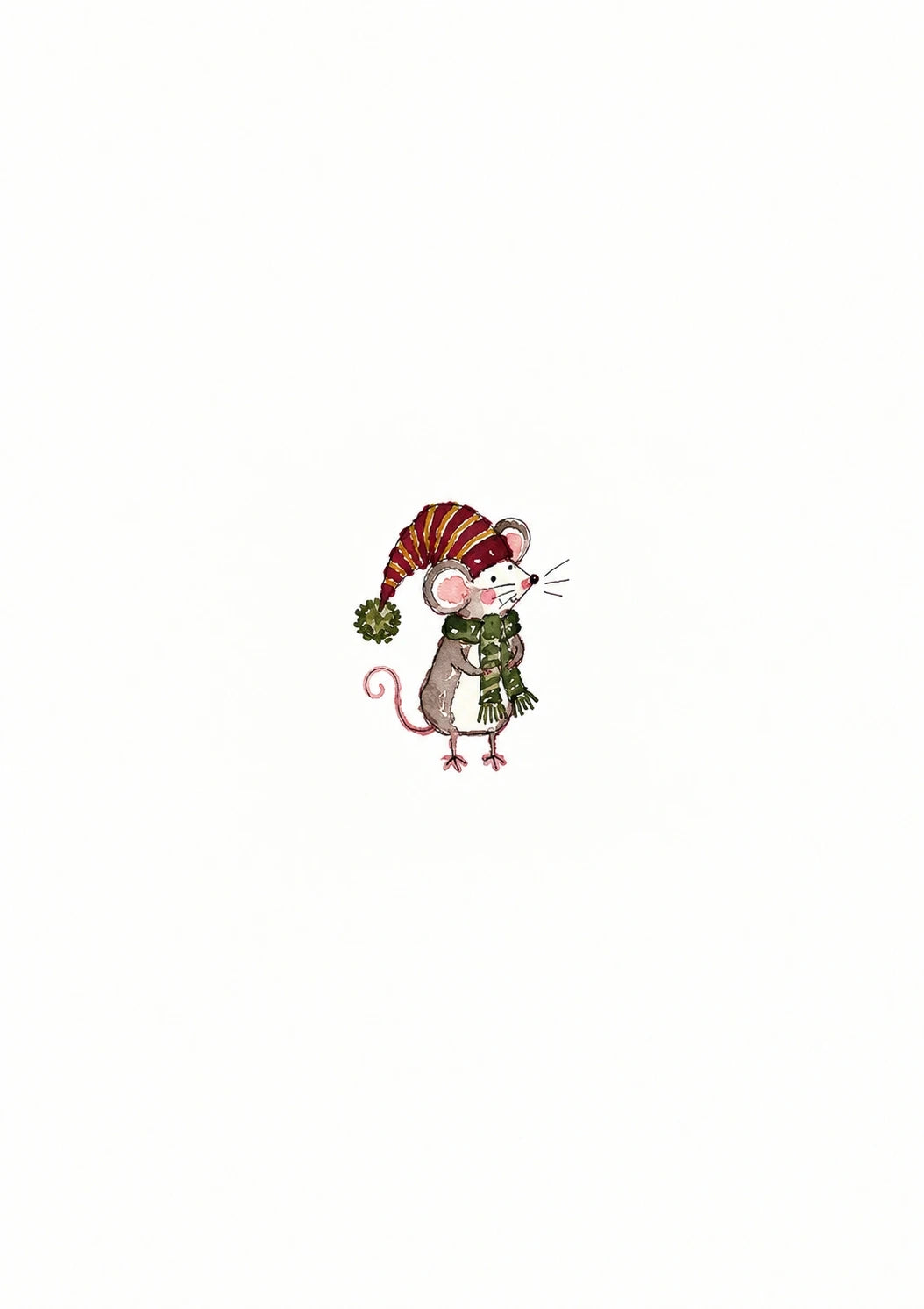 Christmas - Personalised Card — with punch holes