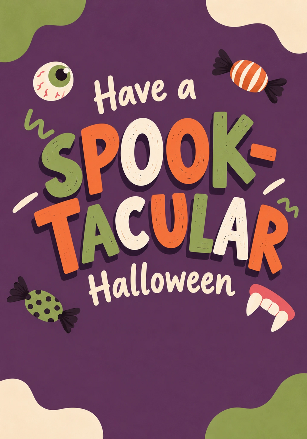 Halloween - Personalised Card — with punch holes