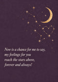 Load image into Gallery viewer, Starry Night Heart Constellation Verse Wife Anniversary Card for Her
