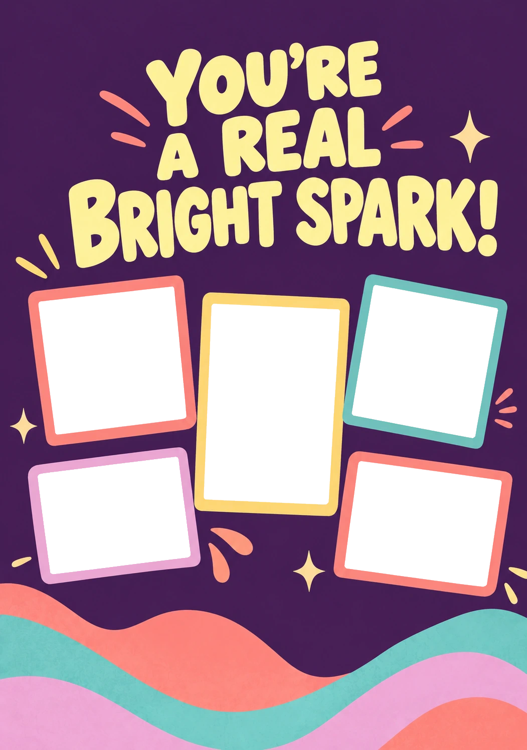 Bright Spark Multiple Photo Upload Congratulations Card for Niece