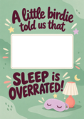 Load image into Gallery viewer, Funny Sleep Is Overrated Photo Upload New Baby Card for Brother
