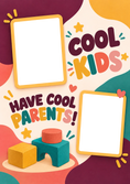 Load image into Gallery viewer, Funny Cool Kids Have Cool Parents Photo Upload New Baby Card for Daughter
