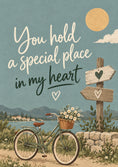Load image into Gallery viewer, Special Place in My Heart Bicycle valentine's day Card for Boyfriend
