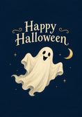 Load image into Gallery viewer, Cute Floating Ghost Happy Halloween Card for Her
