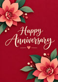 Load image into Gallery viewer, Rose Pink Floral Heart Anniversary Card for Sister
